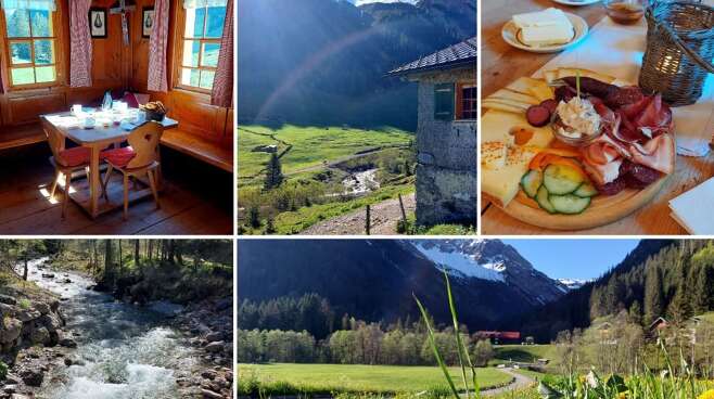 Das Gemstl-Bergfrühstück schmeckt lecker und lädt zum Verweilen ein.