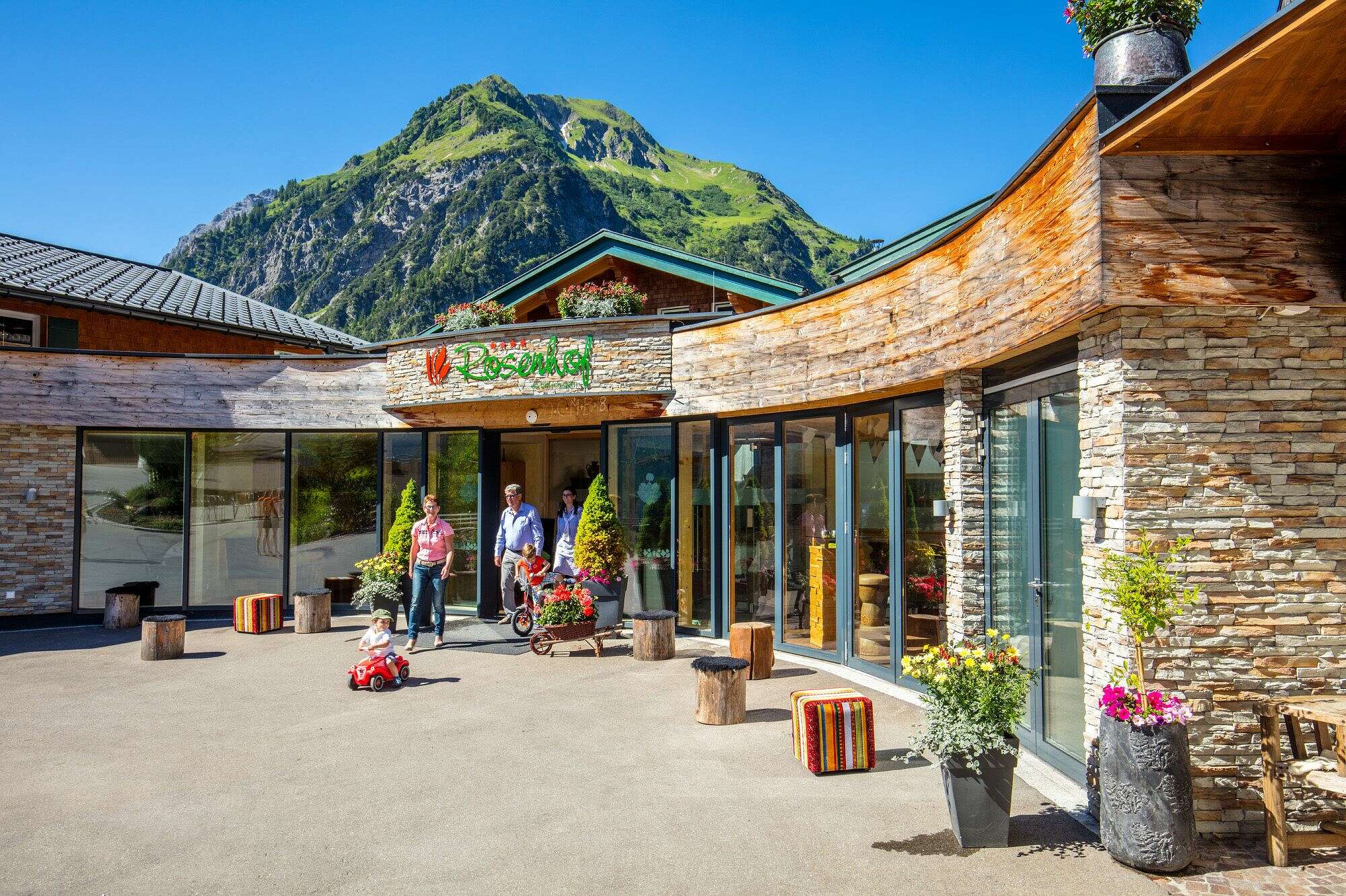 Schöne Appartemets im Kleinwalsertaler Rosenhof.