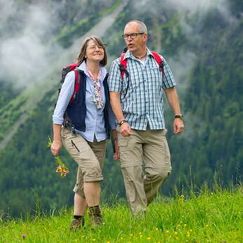 Im Wochenprogramm geht es zum gemeinsamen Wandern auf die Berge.