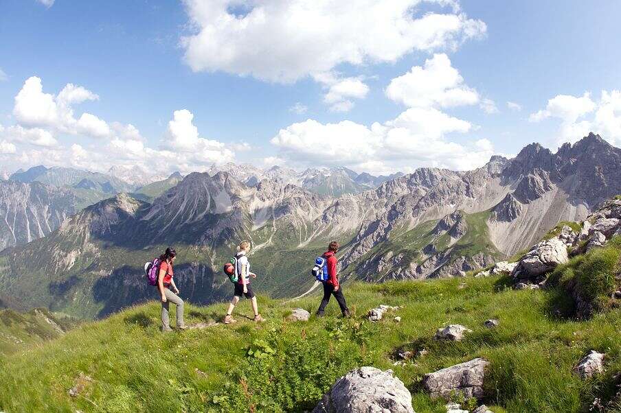 Wanderungen mit der Familie im Kleinwalsertal.