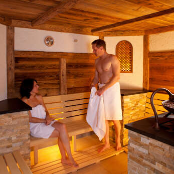 Kräutersauna im Rosenhof.