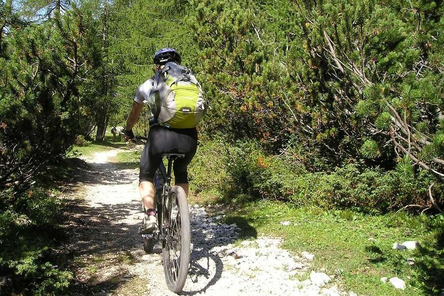 Mountainbike fahren im Kleinwalsertal.