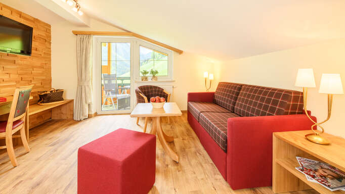 Die Premium Suite im Rosenhof bietet Platz für 2-4 Personen.